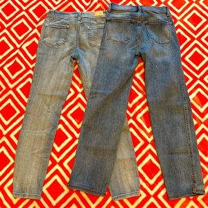 Size 12 straight leg jeans 2 pair (old navy, rsq)
